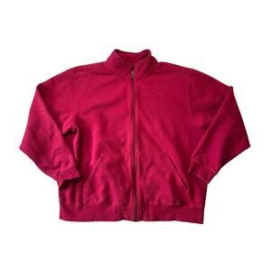 VINTAGE L.L. BEAN Men's sweatshirt/jacket; zip up mock neck, XL, long sleeve